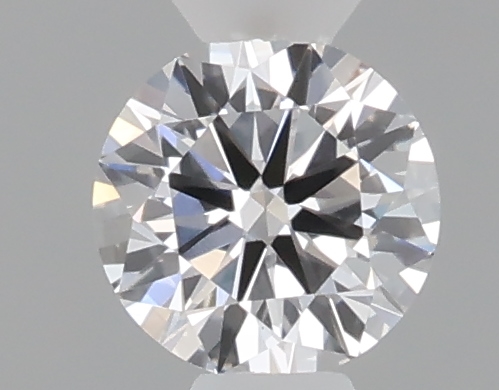 Actual 0.24 carat D Round lab-grown diamond