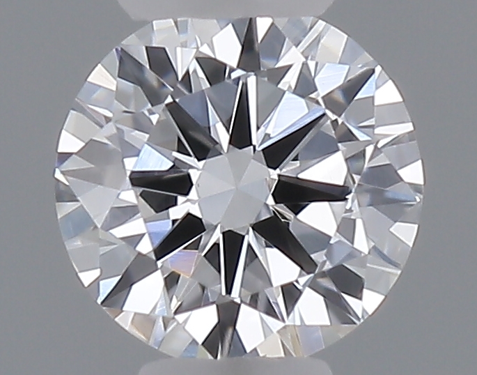 Actual 0.25 carat D Round lab-grown diamond